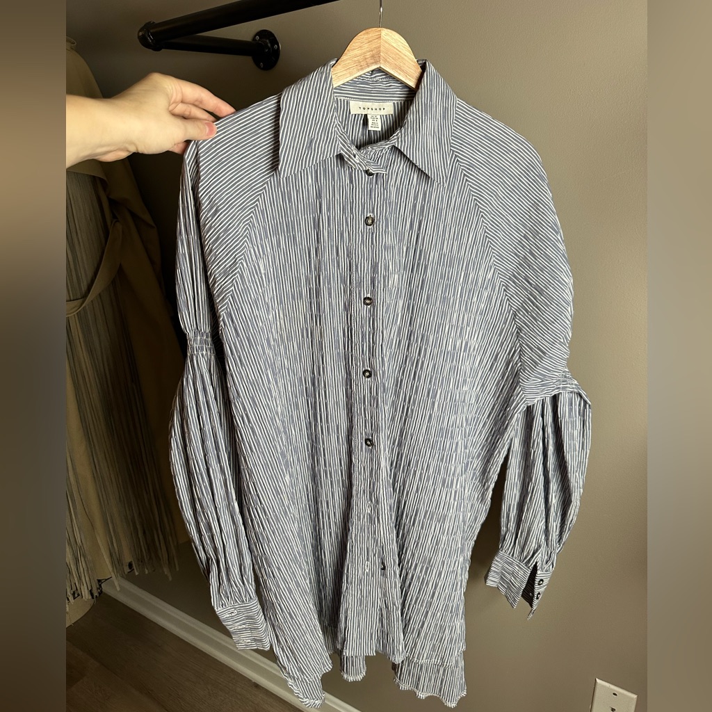 Top Shop Patterned Button Down